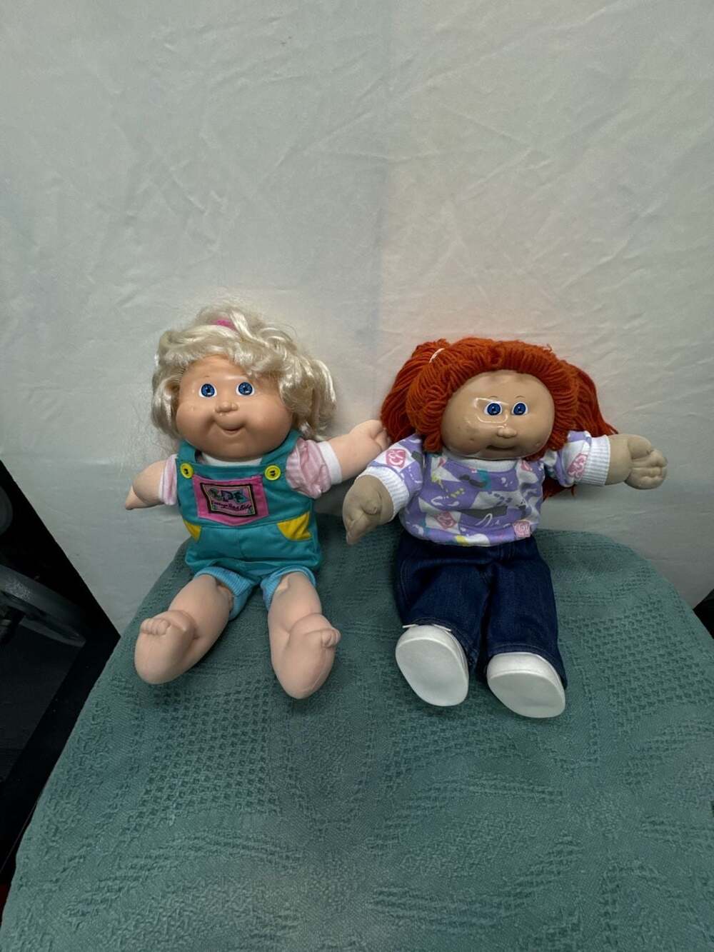 Pair of Vintage Cabbage Patch Kids Dolls with Xavier Roberts Signatures
